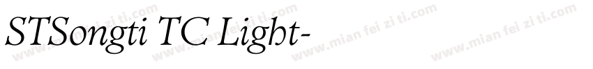 STSongti TC Light字体转换